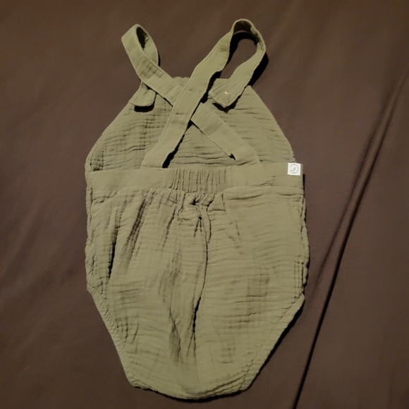 🖤SOLD🖤Organic cotton Neutral overalls little planet carters - Picture 6 of 6